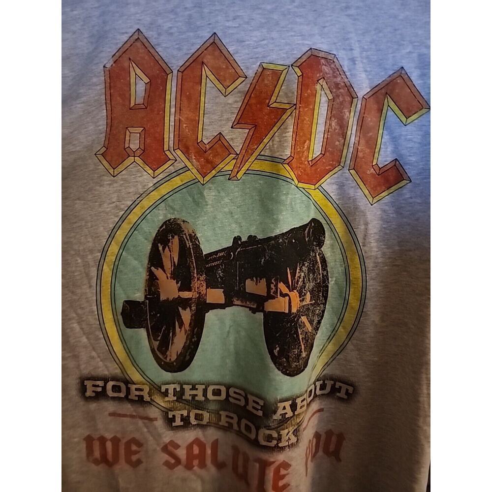 AC/DC for those about to rock Cannon Green Grey Yellow Rare Large NWT A113 Nice